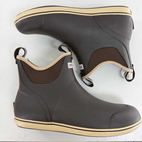 Xtratuf 6" Ankle Deck Boots Mens Size 13 Brown Waterproof Slip Resistant 22734 - Picture 3 of 9